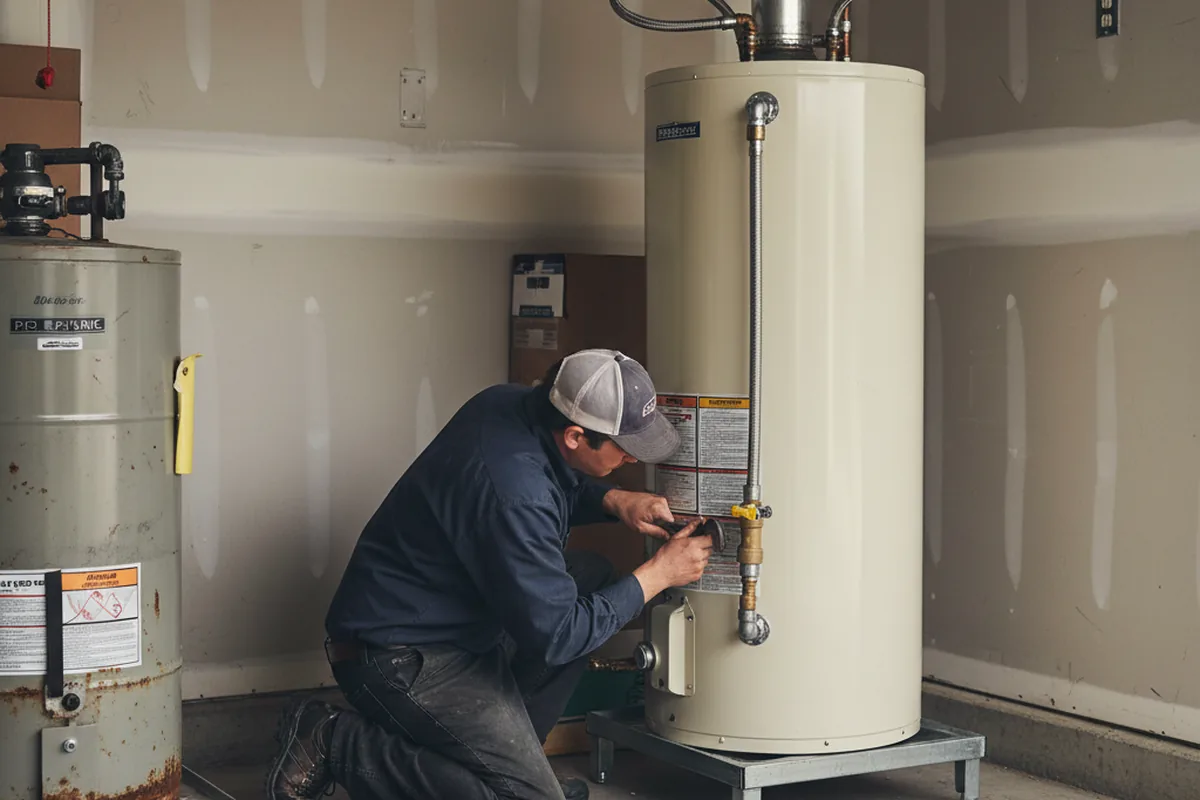 Water heater and shutoff valve replacement in Hemingway
